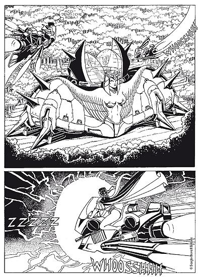 Una tavola di "Il segreto delle Dame Nere", Legs Weaver n.36. Disegni di Francesca Palomba.
