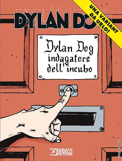 La copertina dell'edizione variant a tiratura limitata di "La fine dell'oscurità", Dylan Dog n. 374. Disegno di Angelo Stano.