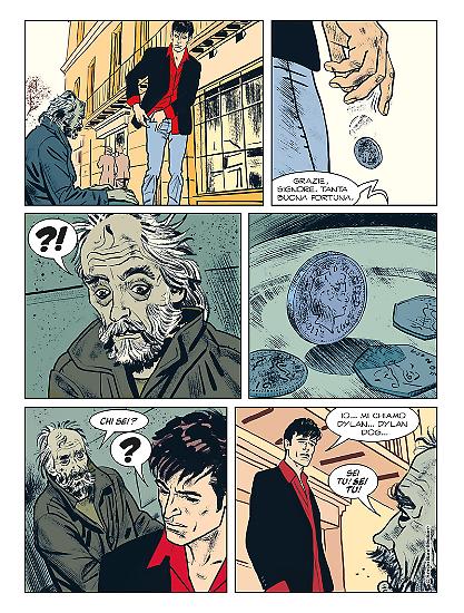Una tavola di "Dylan Dog. Nel Mistero"