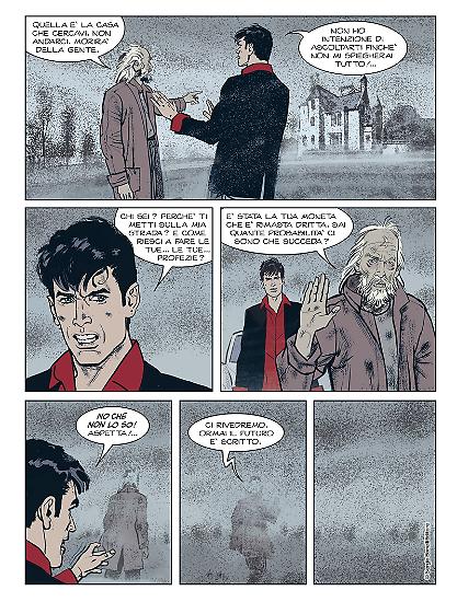 Una tavola di "Dylan Dog. Nel Mistero"