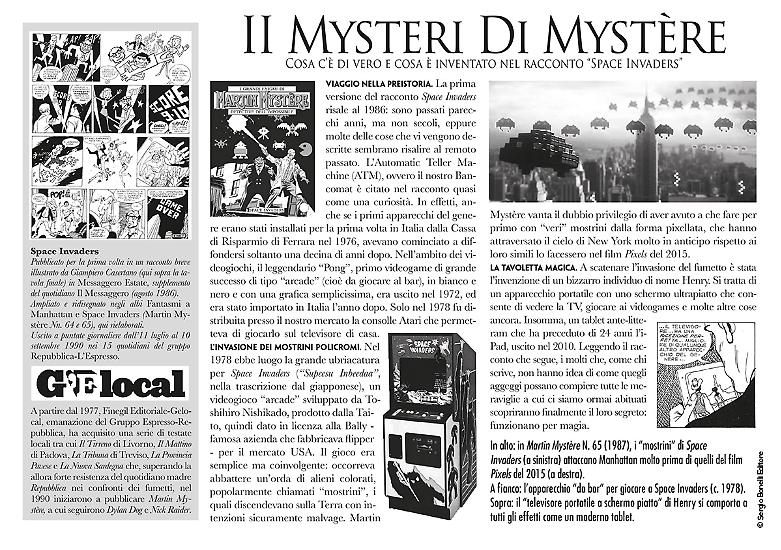 Una tavola di "Le Avventure a Striscia di Martin Msytère"