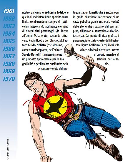Una pagina del libro Sergio Bonelli Editore. La fabbrica dei sogni.