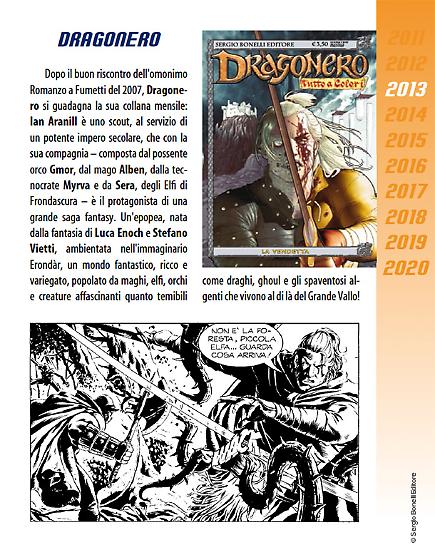 Una pagina del libro Sergio Bonelli Editore. La fabbrica dei sogni.