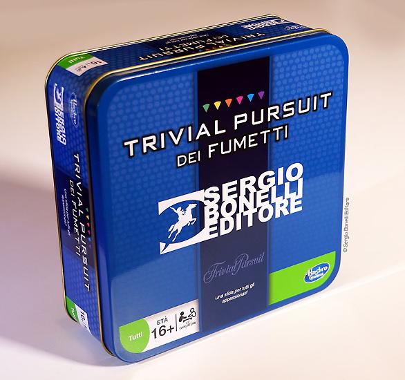 La confezione del Trivial Pursuit dei Fumetti.