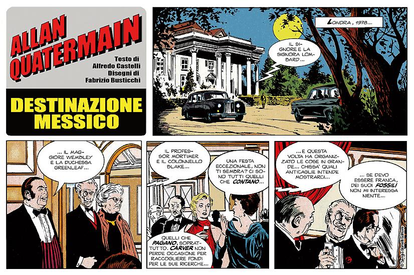 Una tavola di "Le Avventure a Striscia di Martin Msytère"