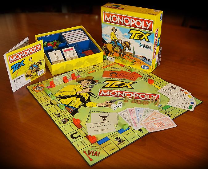 Una panoramica del Monopoly griffato Tex.