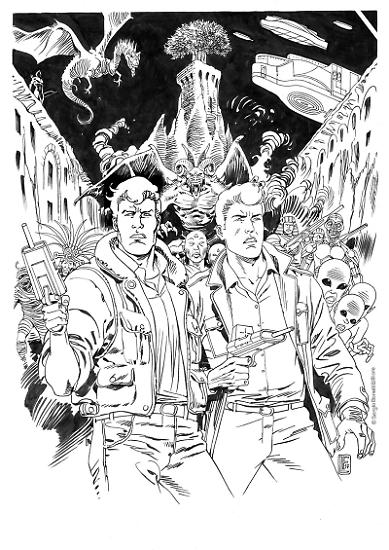 L'illustrazione di Lucio Filippucci per Lucca Comics & Games 2017.