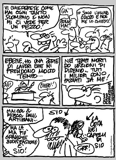 Una tavola di "Groucho bufo" di Alfredo Castelli, da un'idea di Tiziano Sclavi.