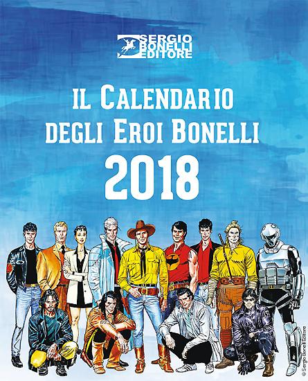 La copertina del Calendario degli Eroi Bonelli 2017!