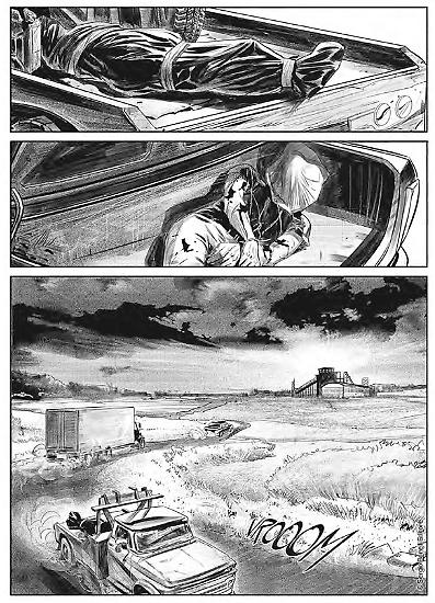 Una tavola di Mani nude. Testi di Paola Barbato, disegni di Paolo Armitano & Davide Furnò.