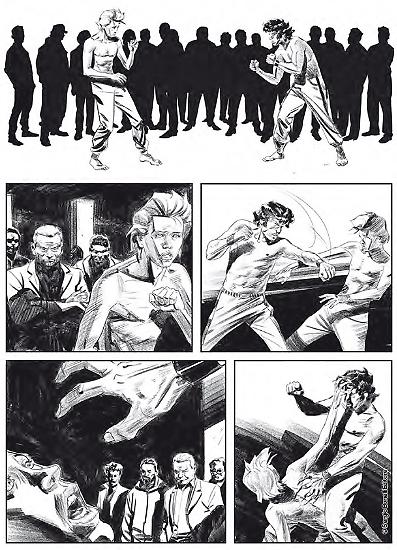 Una tavola di Mani nude. Testi di Paola Barbato, disegni di Paolo Armitano & Davide Furnò.