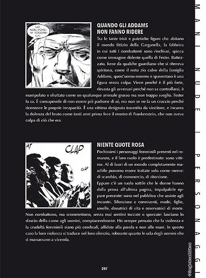 Una pagina dei contenuti speciali di Mani nude.
