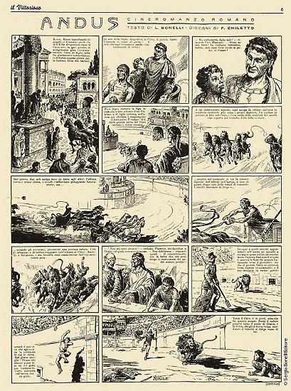 Una tavola di "Andus" sceneggiata da Gianluigi Bonelli, dal libro "I Bonelli. Una famiglia Mille avventure", a cura di Gianni Bono.
