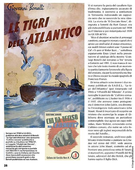 Una pagina dal libro "I Bonelli. Una famiglia Mille avventure", a cura di Gianni Bono.