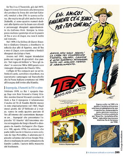 Una pagina dal libro "I Bonelli. Una famiglia Mille avventure", a cura di Gianni Bono.