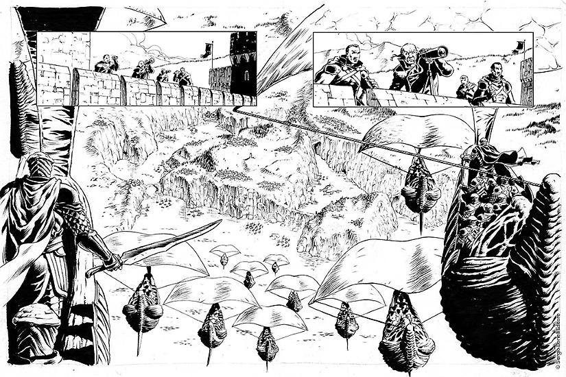 Una tavola di Giuseppe De Luca da Dragonero n. 57, in edicola dal 9 febbraio.