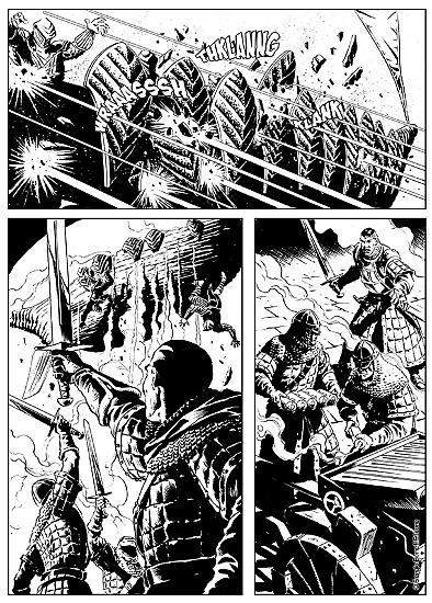 Una tavola di Giuseppe De Luca da Dragonero n. 57, in edicola dal 9 febbraio.