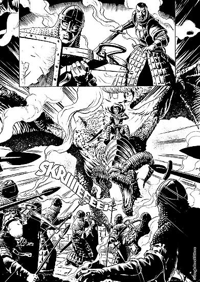 Una tavola di Giuseppe De Luca da Dragonero n. 57, in edicola dal 9 febbraio.