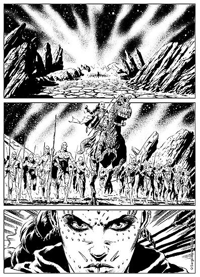 Una tavola di Giuseppe De Luca da Dragonero n. 57, in edicola dal 9 febbraio.