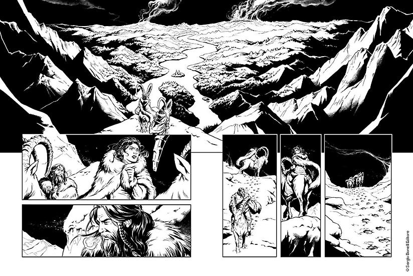 Una tavola di Antonella Platano da Dragonero n. 59, in edicola dal 10 aprile.