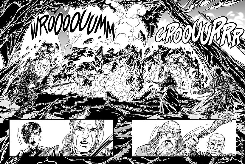 Una tavola di Luca Enoch da Dragonero 61, in edicola dal 9 giugno.