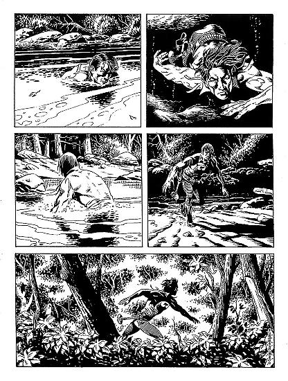 Anteprima Zagor 2018 - una tavola di Marcello Mangiantini