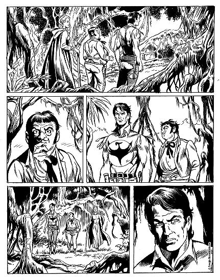 Anteprima Zagor 2018 - una tavola di Mauro Laurenti