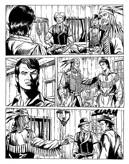 Anteprima Zagor 2018 - una tavola di Mauro Laurenti
