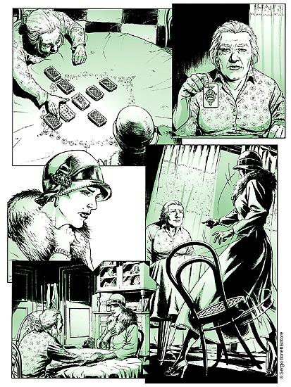 Una tavola di Lucilla Stellato da "La condanna del sangue".