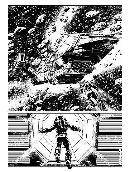 Anteprima Nathan Never 2018 - tavola realizzata da Sergio Giardo
