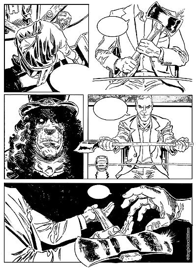 Anteprima Dylan Dog 2018 - tavola realizzata da Leomacs