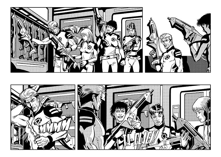 Anteprima Miniserie Nathan Never albo n.4 - tavola di Sergio Giardo