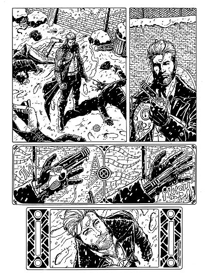 Anteprima Miniserie Nathan Never albo n.5 - tavola di Rosario Raho