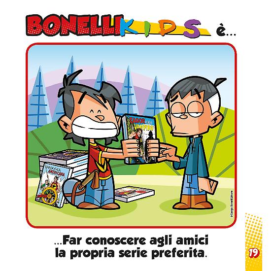 Anteprima Bonelli Kids 2018 - testi Alfredo Castelli, Tino Adamo, Sergio Masperi, disegni Luca Bertelè, colori Manuela Nerolini
