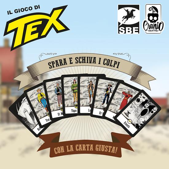 Il Gioco di Tex - Il retro delle carte da gioco.