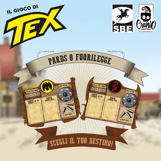 Il Gioco di Tex - Le plance gioco dei personaggi.