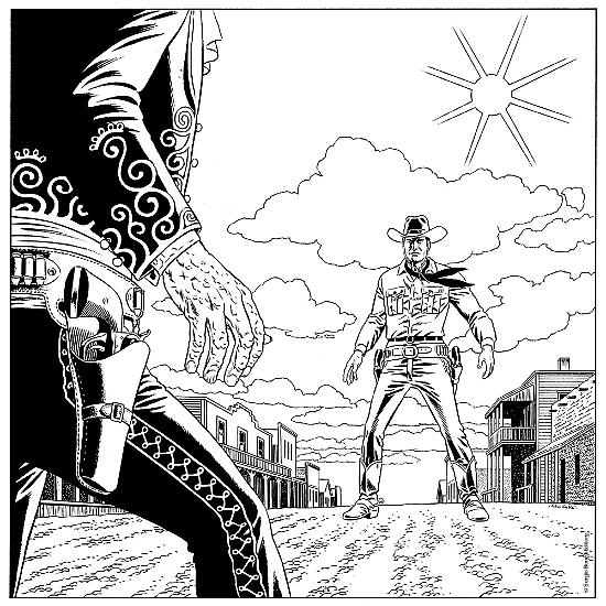Il Gioco di Tex - Il disegno inedito di Fabio Civitelli realizzato per la scatola.