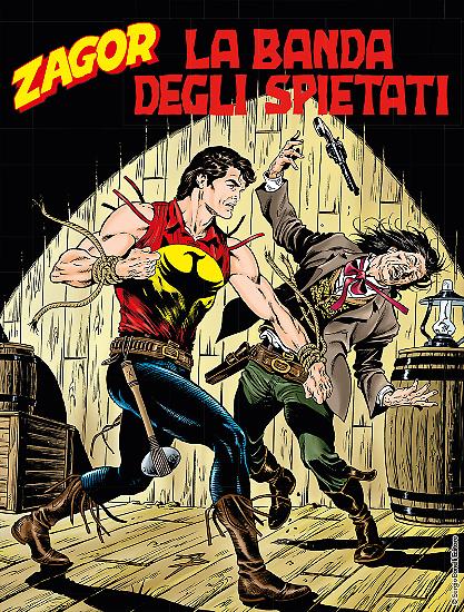 La copertina di Zagor 632 "La banda degli spietati", albo al quale è allegato "Il richiamo della foresta". In edicola dal 2 marzo 2018