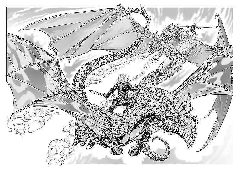 Dragonero - Illustrazione realizzata da Luca Enoch per Cartoomics 2018