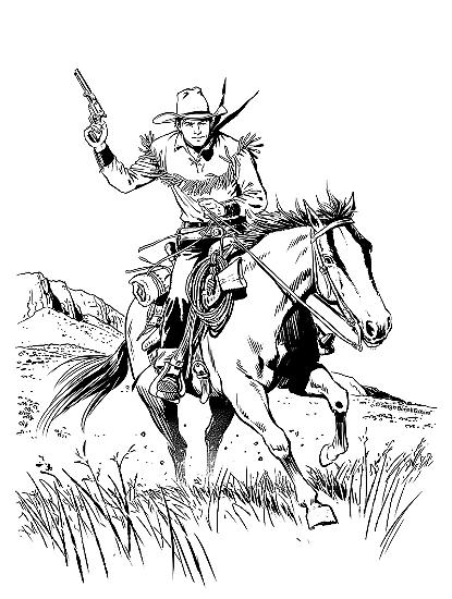 Tex - Illustrazione realizzata da Pasquale Del Vecchio per Cartoomics 2018