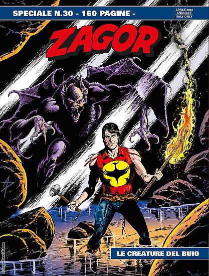 Speciale Zagor 30 "Le creature del buio" - scritto da Francesco Testi, disegni di Emanuele Barison, copertina di Alessandro Piccinelli