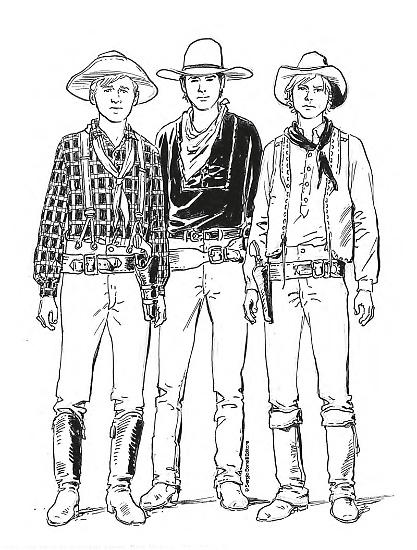 Un trio di giovani amici, Rod Vergil, Tex Willer e Clarence “Hutch” Hutchenrider.