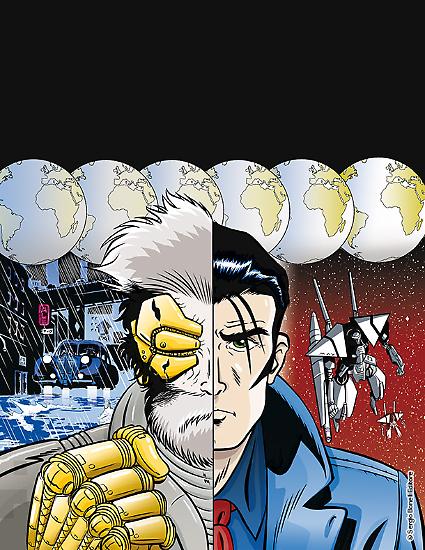 La copertina variant di "Nathan Never: Generazioni" n.1 colorata