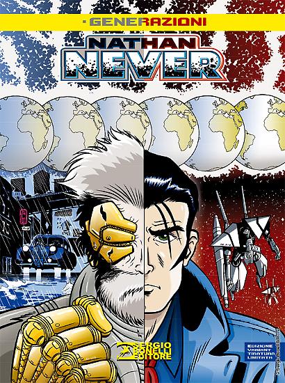 La versione definitiva della copertina variant di "Nathan Never: Generazioni" n.1