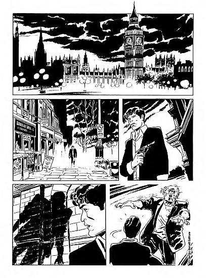 Una tavola di Dylan Dog...