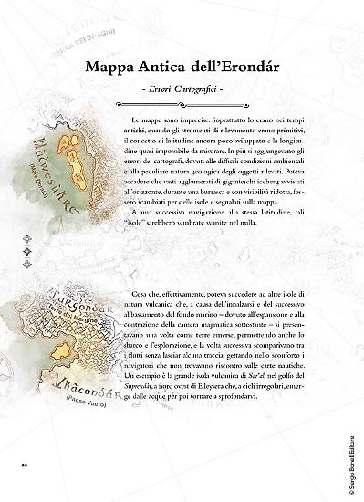 Una pagina dell'Atlante di Dragonero