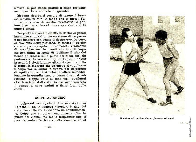Una doppia pagina del volumetto Pugilatori si diventa.