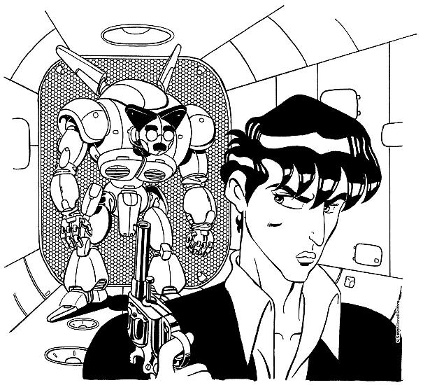 Un'illustrazione di Dylan Dog per "Raccontare Dylan Dog"