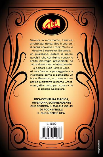 La quarta di copertina di Gea. Il romanzo