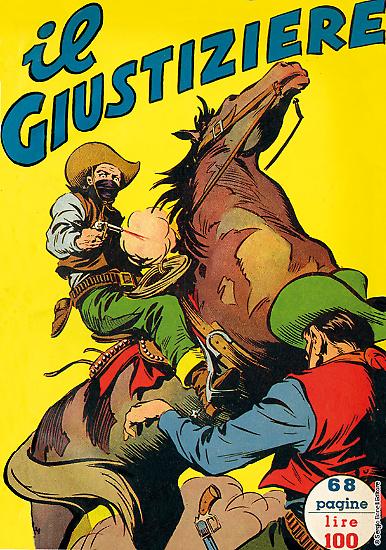 La copertina di "Il giustiziere", n. 5 della Collana Ragno d’Oro.